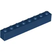 LEGO 50 pièces 3008 Brick 1x8 Part Basic briques 50 bleu foncé