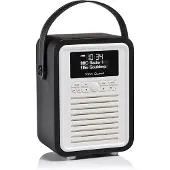 VQ View Quest Retro Mini Radio DAB/DAB+/Bt Banque d'énergie incluse, Noir