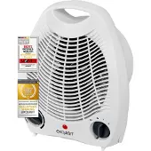 Exquisit Aérotherme HL 32025we | Puissance 2000 W | Taille de pièce adaptée 20 m² | 2 niveaux de puissance | Protection anti-basculement | Protection contre la surchauffe | Plastique