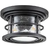 Elstead Lighting Plafonnier d'extérieur Feiss noir E27 40W Lighthouse