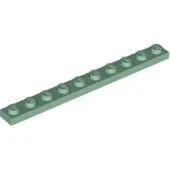 LEGO 1x10 plaques 4477 - 50 pièces vert sable