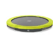 Exit Silhouette Trampoline Sportive ø244cm – Enterré – Trampoline Enterrée – Rond – pour Enfants – Vert