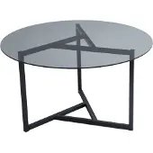 Concept-Usine Table basse plateau en verre trempé MIA