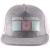 Heroes Inc Casquette Nintendo Animal Crossing Carreaux Pastel Grise