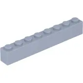 LEGO 250 pièces de strass 1x8, gris clair