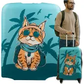 Edibazzar | Housse de protection élastique pour valise, bagage, chat