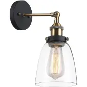 ITALUX Francis applique industrielle noire MBM-2563/1 GD+CL
