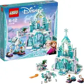 LEGO Disney Palais de glace magique d'Elsa, 701 pièces, briques , briques de construction, briques de construction, jouets, reine de glace, à partir de 6 ans, 41148