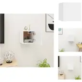 vidaXL Armoire TV murale blanc 30,5x30x30 cm - Meuble TV