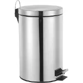 VLM Poubelle à pédale - 14 L - Acier inoxydable