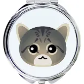 Art-Dog Miroir de poche asiatique Tabby de la marque
