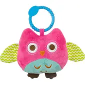Milly Mally Jouet suspendu pour poussette avec hochet, - Hibou, rose