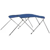 Syfax Auvent bimini à 3 arceaux Bleu 183x196x137 cm