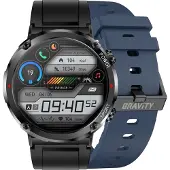 Gravity GT21-5 Smartwatch + marineblaues Silikonarmband