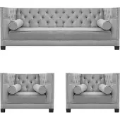 AEA Moderne Designer Sofagarnitur 3tlg Couch Sofa Polster Set Luxus Polstermöbel