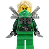 LEGO Ninjago : Mini figurine de Lloyd Garmadon avec 2 katanas argentés