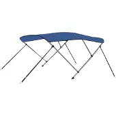 Syfax Auvent bimini à 3 arceaux Bleu 183x180x137 cm