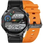Gravity GT21-2 Smartwatch + orangefarbenes Silikonarmband