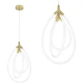 Toolight Lampe Suspendue Led G018-CP Gold
