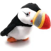 Onwomania peluche tissu animal macareux oiseau perroquet 15 cm