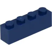LEGO 10 pièces 3010 Brick 1x4 Part Basic briques 10 bleu foncé