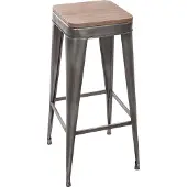 Zesso Eazy Living tabouret de bar Rosine gris