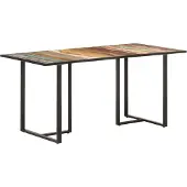 Syfax Table de salle à manger 160 cm Bois de récupération massif