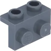 LEGO : 20x Winkelplatte Dunkelgrau 1x2 / 1x2