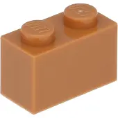 LEGO 250 pièces 3004 Brick 1x2 Part Basic Bricks 250 Moyen Nougat