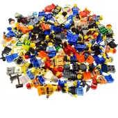 LEGO 10x Mini figurines Town City homme femme avec accessoires cheveux casquette multicolore