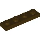 LEGO : 50 Stück Platte 1x4 à Dunkelbraun