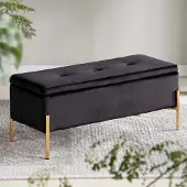 Zesso Tabouret en velours Milton & Oldbrook Sintra Black