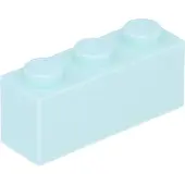 LEGO 50 pièces 3622 Brick 1x3 Part Basic Bricks 50 Clair Aqua
