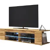 Mirjan 24 Meuble TV avec éclairage LED KINSALE 1 – chêne wotan