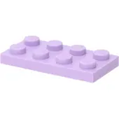 LEGO : 50 Plaques, Größe 2x4 Noppen in hellem Lavendel