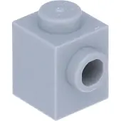 LEGO 100x brique 1x1 gris clair avec picots latéraux