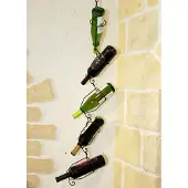 Ambiente Haus Porte-bouteilles à suspendre 110cm - 5 pièces