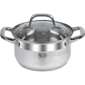 Resto Kitchenware Libra, 2.6 l, Rond, Acier inoxydable, Verre, Acier inoxydable, Acier inoxydable, Acier inoxydable, Acier inoxydable