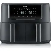 Severin Friteuse sans huile Airfryer FR2463, Double Cuve 8L, 10 Programmes, 2600W
