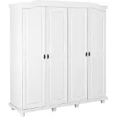 Ebuy24 Insy Armoire à 4 portes, blanc.
