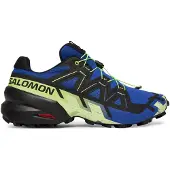 Salomon Chaussure de course 'Speedcross 6' bleu / jaune citron / noir