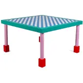 Seletti Table Supersquare bleue à manger