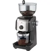 Zassenhaus Moulin à café électrique Arabica, Moulin à café, Noir, Argent