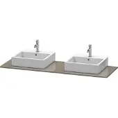 Duravit Console XSquare, 2 découpes, 1600x16x550mm, XS063HB8989
