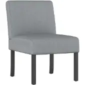 vidaXL Fauteuil sans accoudoirs gris clair tissu