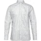 Hackett Ess Bengal Linen Long Sleeve Shirt Vert S Homme