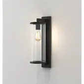 Astro Pimlico 500 - Flush Lanterne murale structurée noire IP23, E27