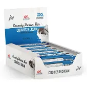 XXL Nutrition Crunchy Protein Bar Cookies & Cream 12 pc(s) Barre