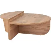 Concept-Usine Table basse ronde podium pin atlantique 90cm POUL