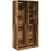 vidaXL Armoire aspect bois ancien 100x50x200 cm Bois composite